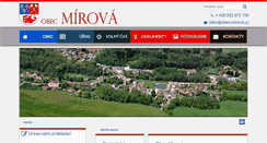 Desktop Screenshot of obec-mirova.cz