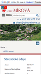 Mobile Screenshot of obec-mirova.cz